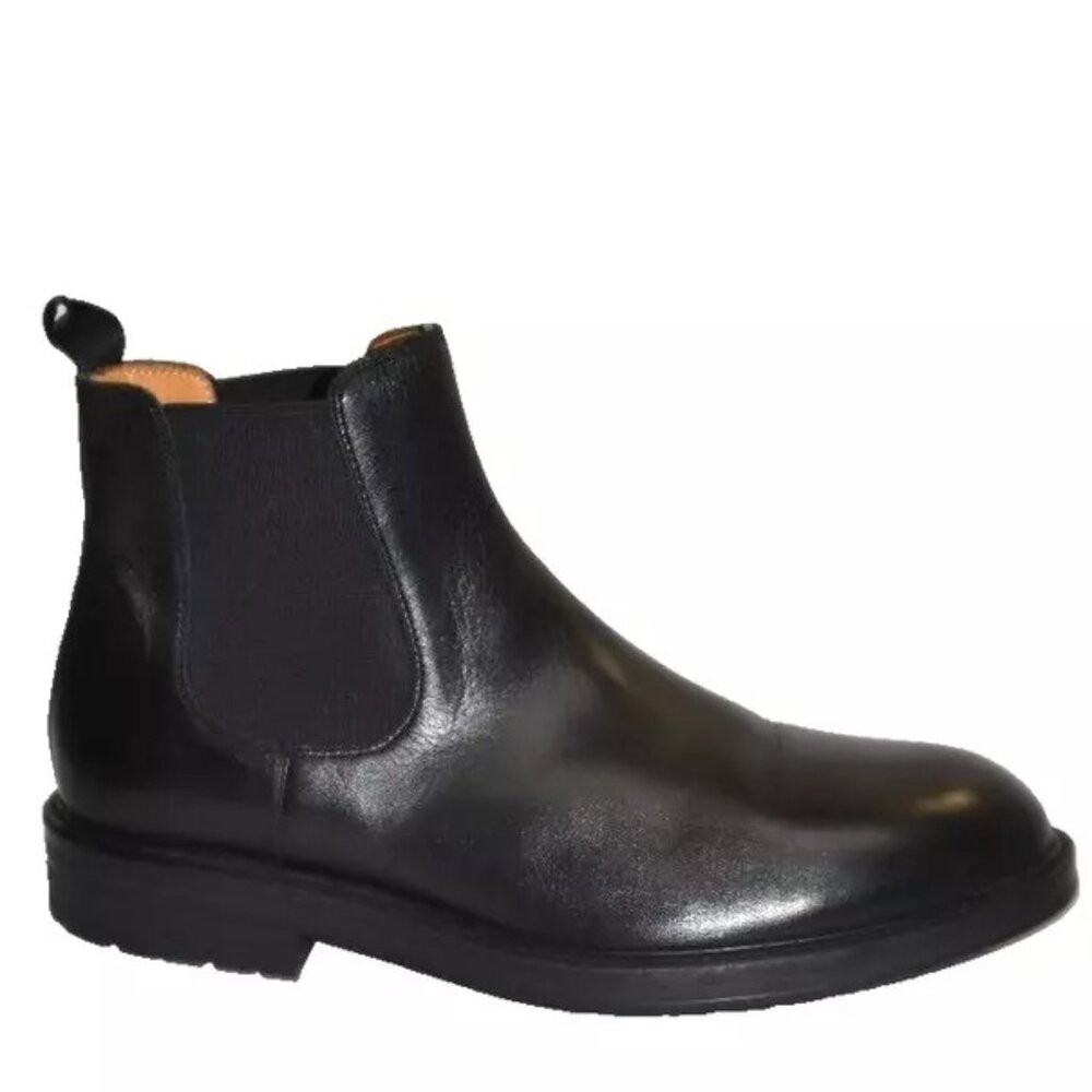 New! Magnanni Bonn Leather Chelsea Boot Black Size 10.5 24194 DD314A